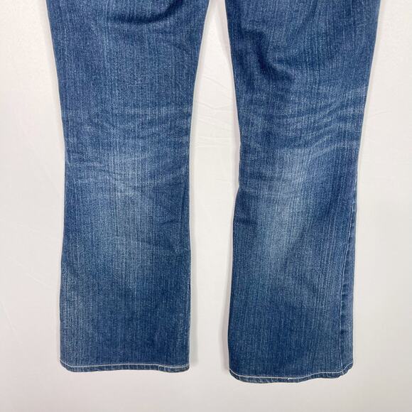 Silver Womens 27 Inseam 30 Suki Mid Rise Bootcut Jeans Medium Wash Cotton - Picture 6 of 9